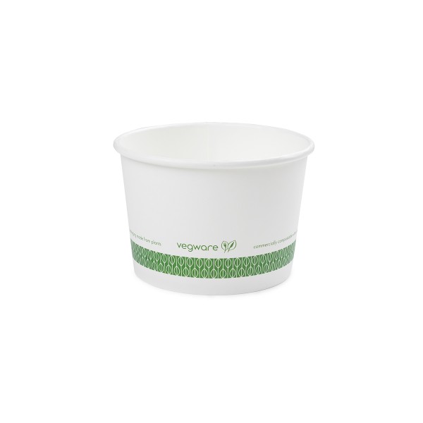 SC-16G Vegware™ Compostable 16-ounce Paper Food Containers, 115-Series